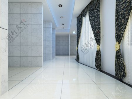瓷砖展厅走廊