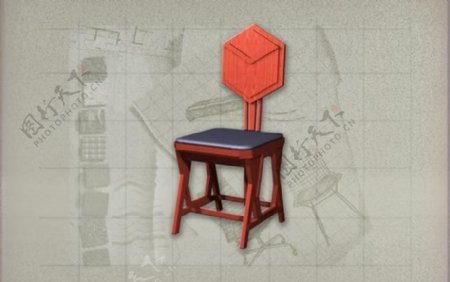 现代主义风格之椅子3D模型椅子017