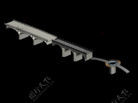 公路桥模型