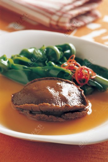 中式特色菜美味海鲜鲍鱼