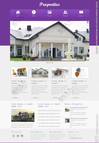 建筑设计公司网站模板图片