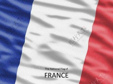 法国国旗的模板