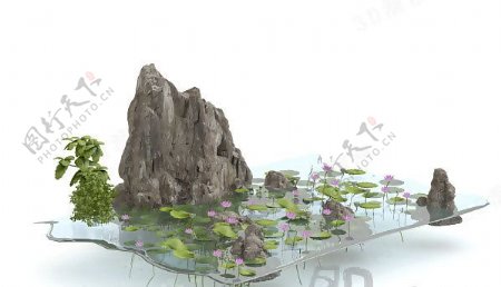 3D园林小品模型