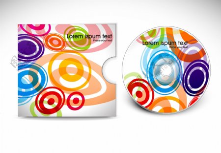 CD光盘包装设计矢量素材