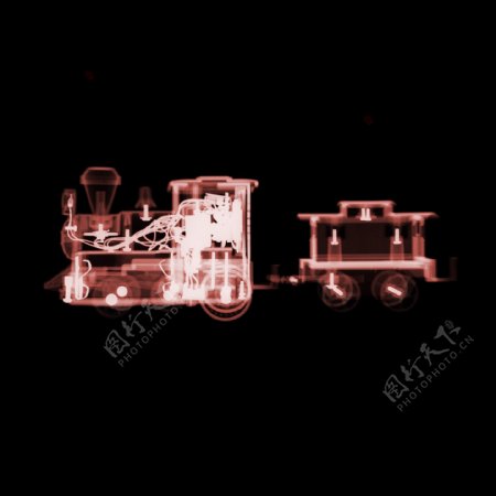 玩具火车x光照图片