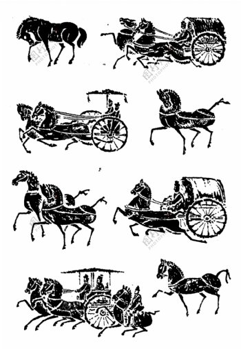 古代马车图片素材