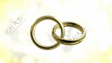 浪漫的结婚戒指运动背景视频免费下载