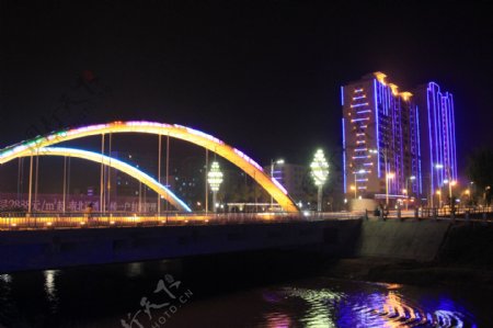 喀什夜景图片