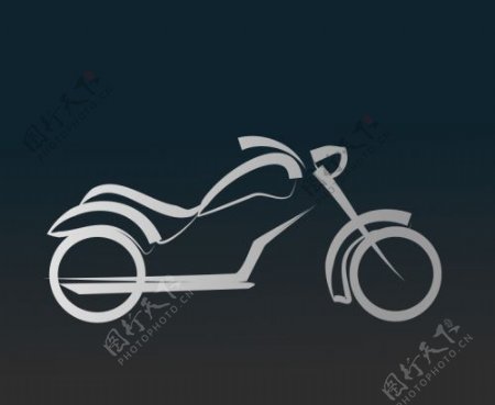 摩托车矢量图标