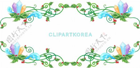 梦幻花纹圣诞花边线条底纹图案背景韩国花纹图库2