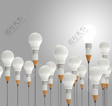 灯泡商业创新创意图片