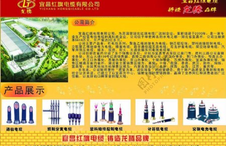 宜昌红旗电缆宣传展板图片