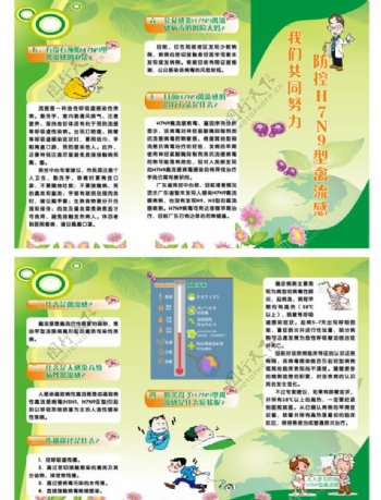 H7N9流感三折页宣传单