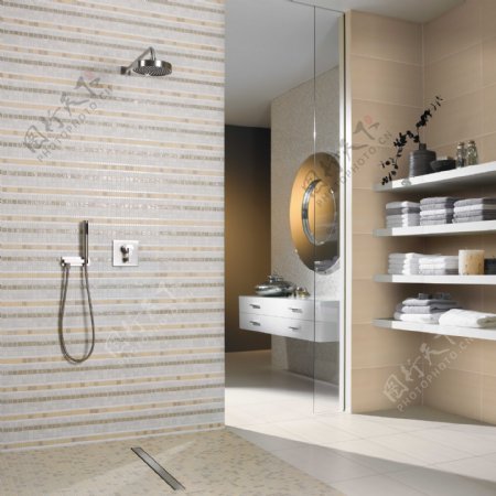 浴室卫生间瓷砖铺贴样板间铺砖