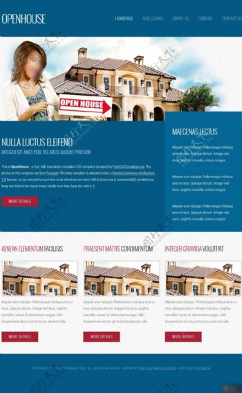 房地产宣传网页设计