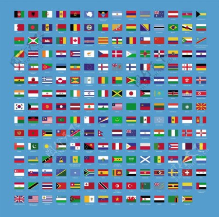 旗帜世界向量集