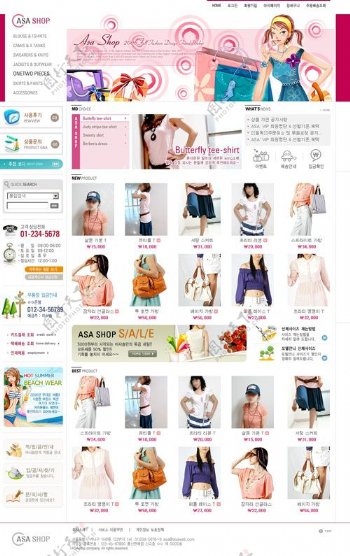 女装购物网页模板