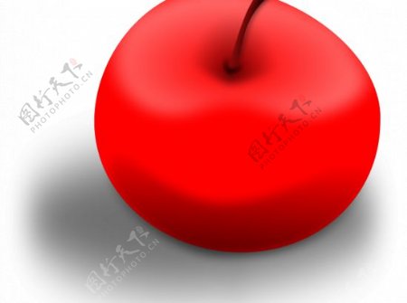 红苹果矢量图像