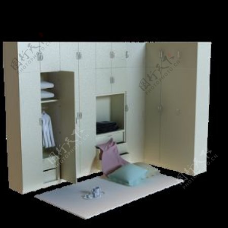 3D衣柜模型