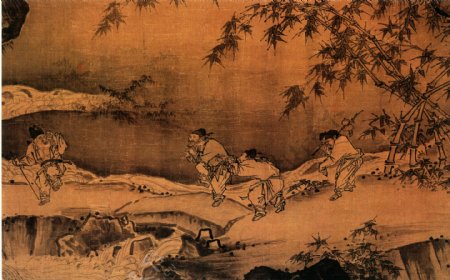 古代人物宫廷人物人物壁画中国文化人物画像中国风中华艺术绘画