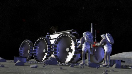 美国载人航天模拟登月