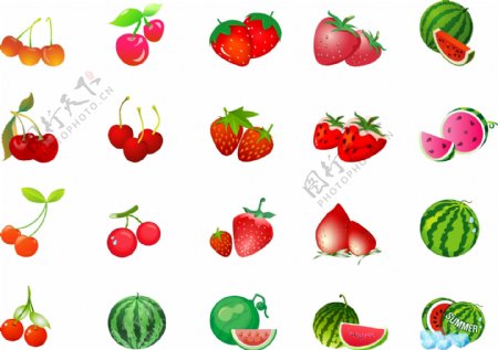 西瓜草莓
