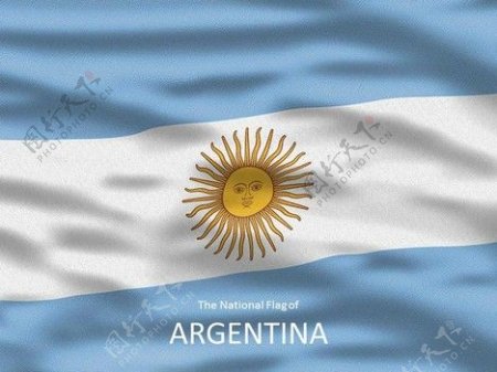 阿根廷国旗的模板
