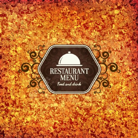 餐厅元素logo黄色