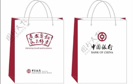 中国银行手提袋图片