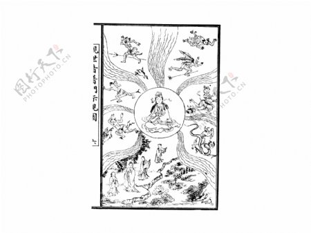 中国宗教人物插画素材90