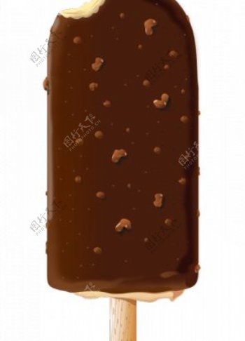 巧克力冰淇淋矢量图像