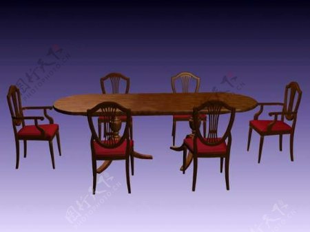 餐桌3d模型家具3d模型89