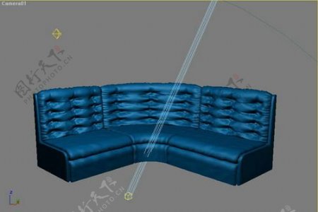 常用的沙发3d模型沙发效果图616