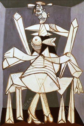 1938FemmeassisedansunfauteuilDora西班牙画家巴勃罗毕加索抽象油画人物人体油画装饰画