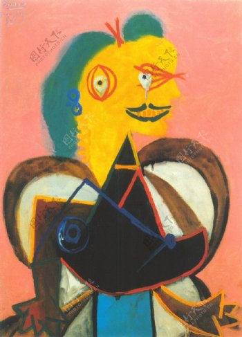 1937PortraitdeLeeMiller西班牙画家巴勃罗毕加索抽象油画人物人体油画装饰画