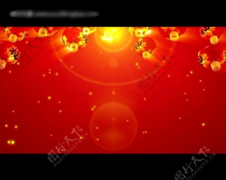 春节LED新年灯笼视频背景素材免费下载