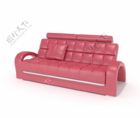 Sofa红色时尚现代多人沙发075