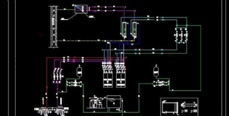 污水源热泵机房系统流程原理图