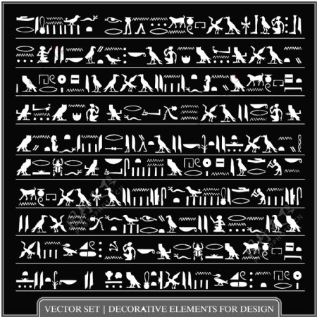 古埃及图案矢量素材03