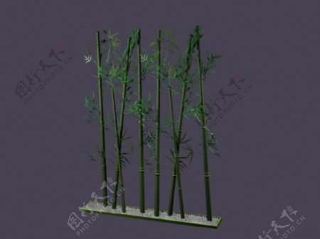 植物竹子装饰素材3d模型下载家装素材5