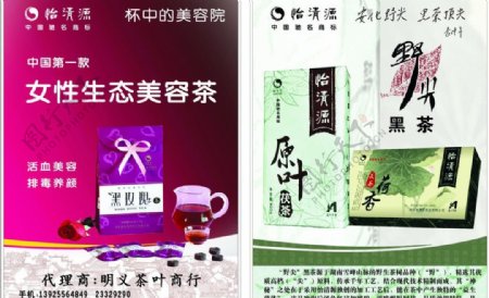 茶叶广告的宣传单图片