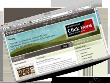欧美油画风格网站HTML模板