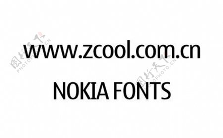 Nokia手机英文字体正规字体