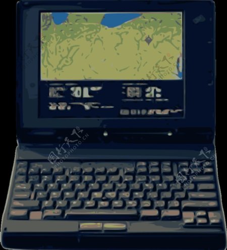 老式的笔记本电脑