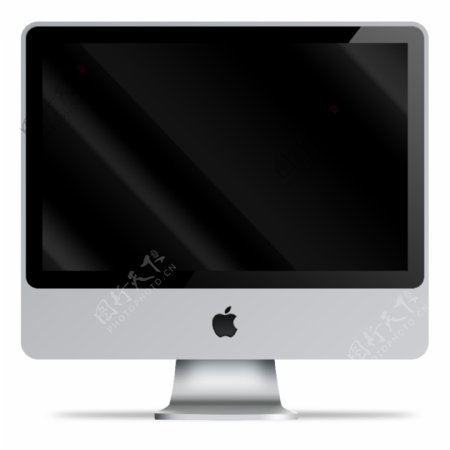 PSD的苹果iMac前视图