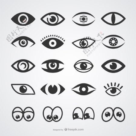 卡通眼睛手绘眼眼睛图片