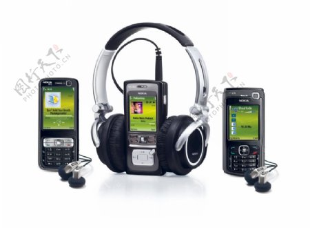 诺基亚N70N73N91手机带耳麦图片