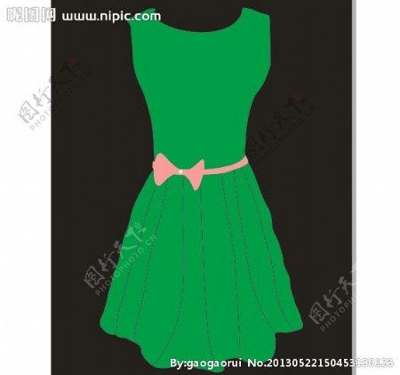 绿色裙子图片