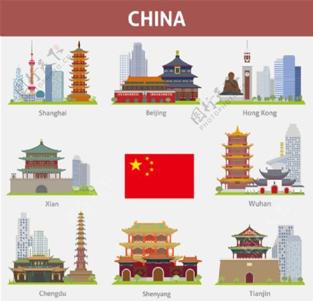中国标志建筑图片