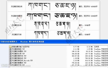 方正藏文字体